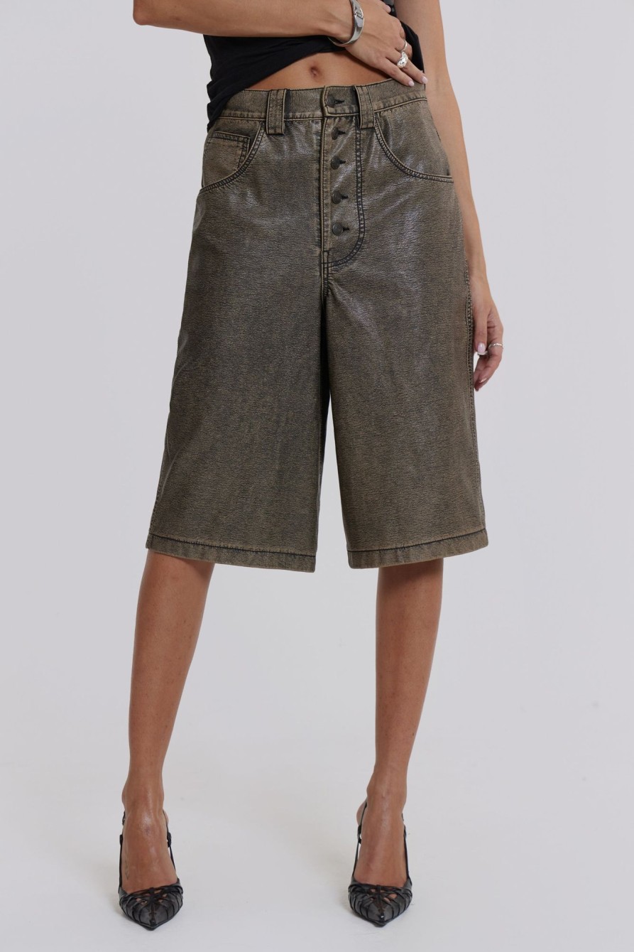 Jaded London Brecken Pu Jorts | Jorts