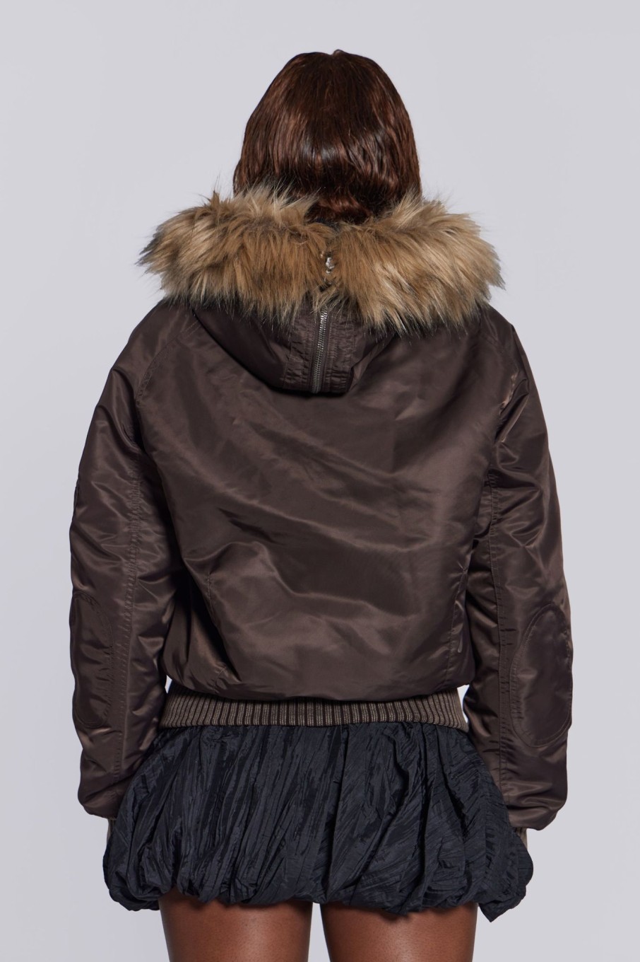 Jaded London Brown Jet Jacket | Outerwear