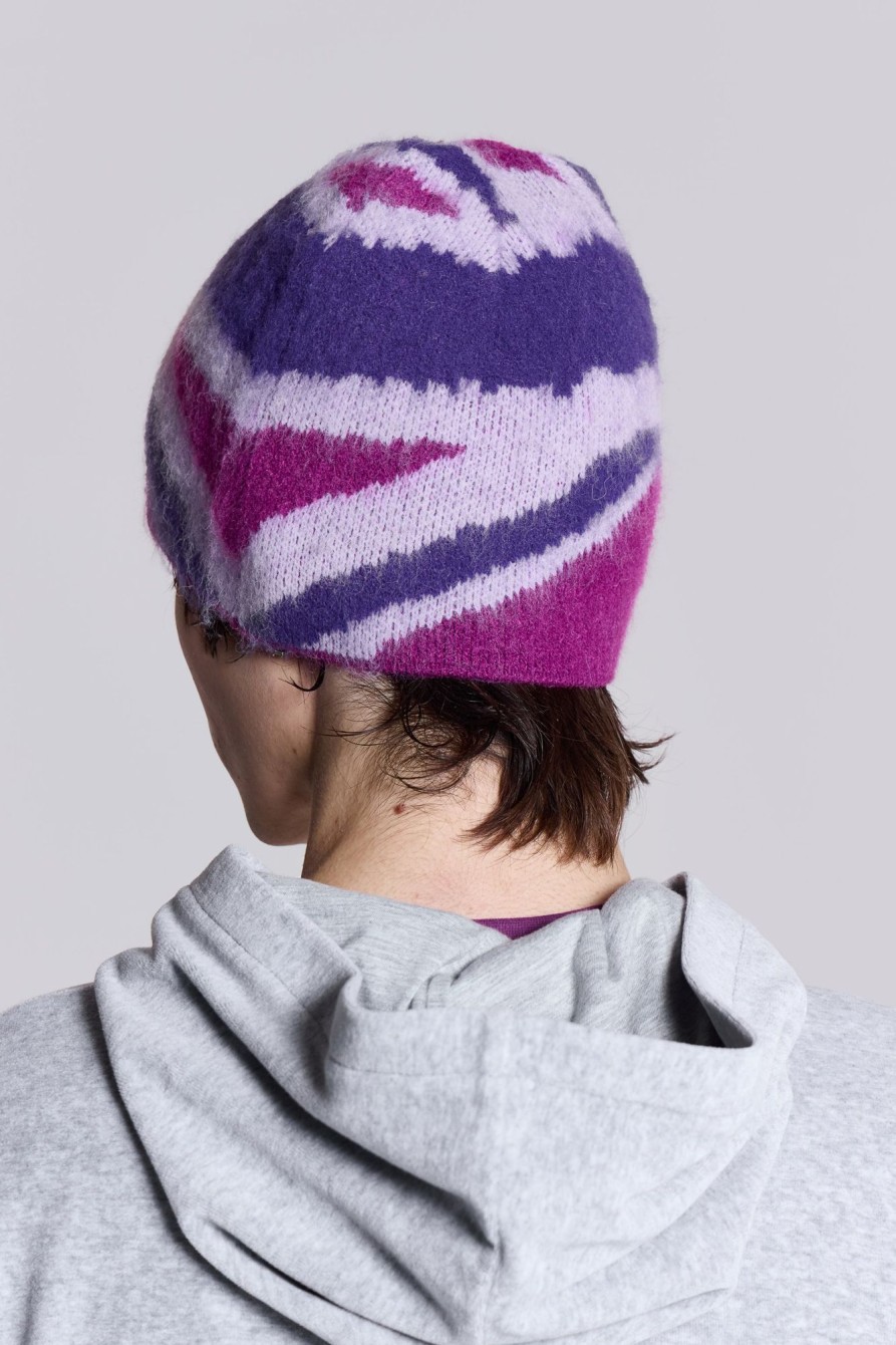 Jaded London Purple Patriot Beanie | Accessories