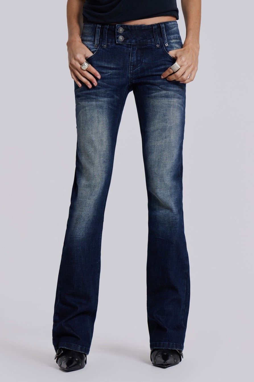 Jaded London Vintage Blue Thirteen Jeans | Slim/Straight Jeans