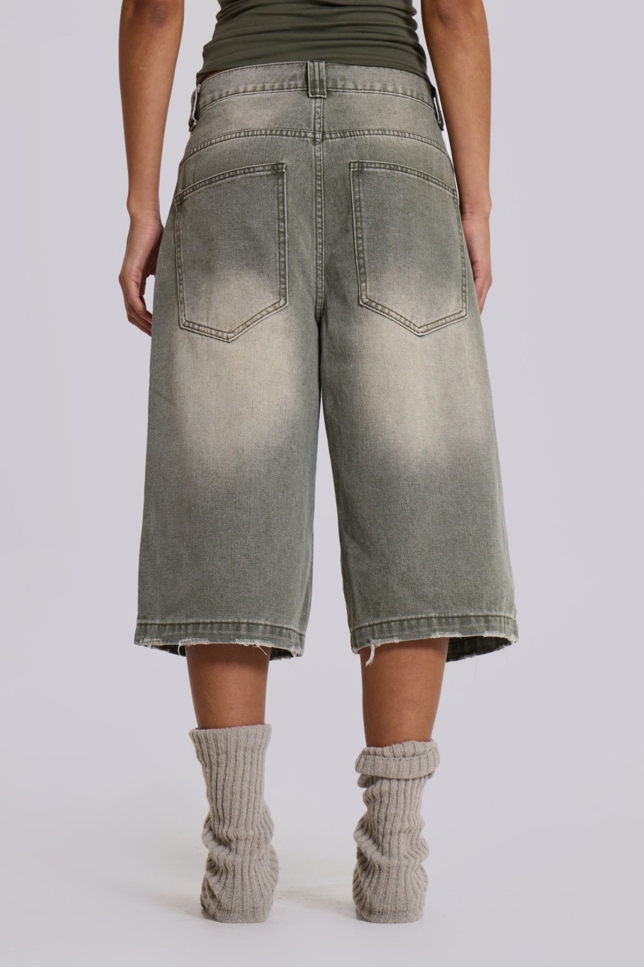 Jaded London Khaki Colossus Jorts | Jorts