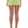 Jaded London Dream In Lace Lime Mesh Mini Skirt | Mini Skirts