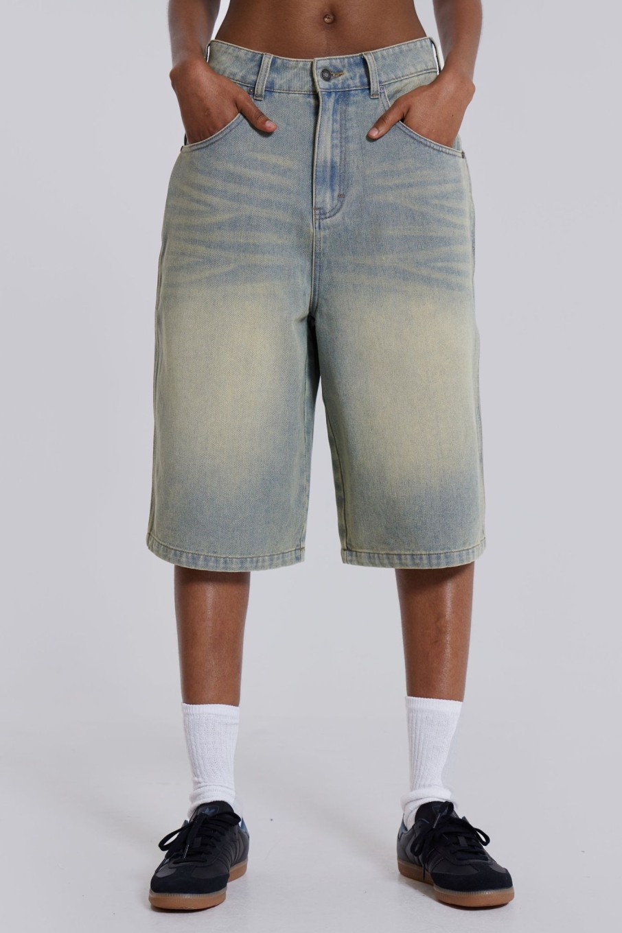 Jaded London Light Wash Jumbo Jorts | Jorts