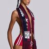 Jaded London Merch 3-In-1 Backless Football Scarf Top | Accessories