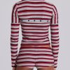 Jaded London Isla Stripe 3 In 1 Cardigan | Long Sleeve Tops