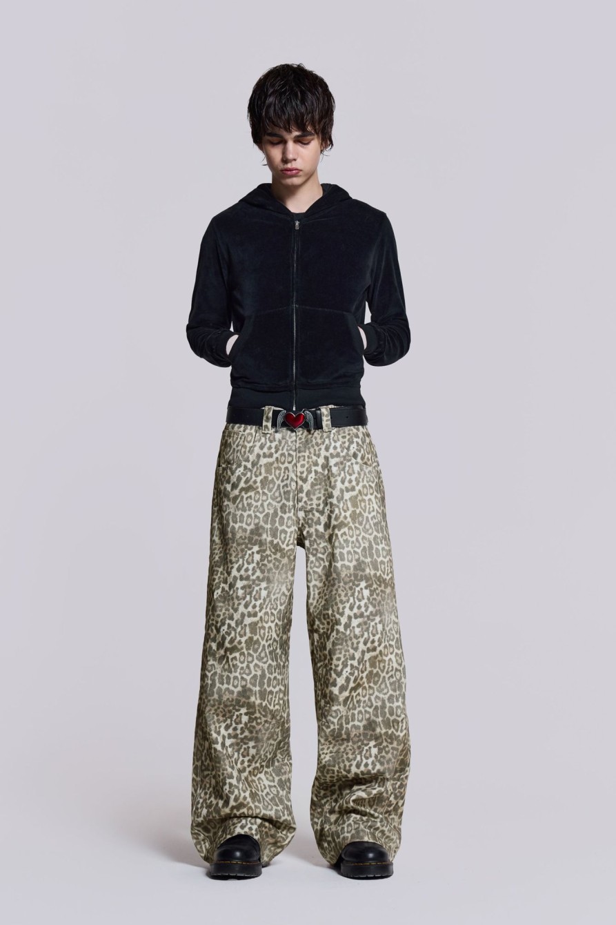 Jaded London Leopard Fade Colossus Jeans | Jeans