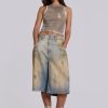 Jaded London Mud Wash Colossus Jorts | Jorts