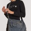 Jaded London Stellar Denim Messenger Bag | Accessories