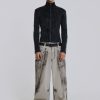 Jaded London Black Lucid Knit Track Top | Knitwear