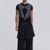 Jaded London Black Anarcho Kilt | Tailoring