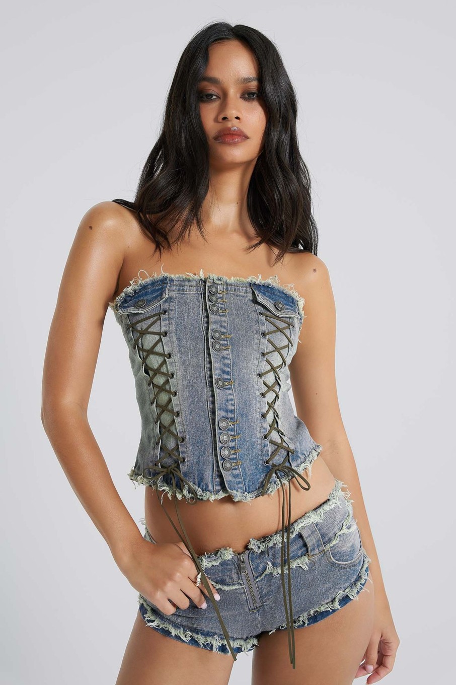 Jaded London Get Riding 5 In 1 Detachable Denim Jumpsuit | Shorts & Jorts