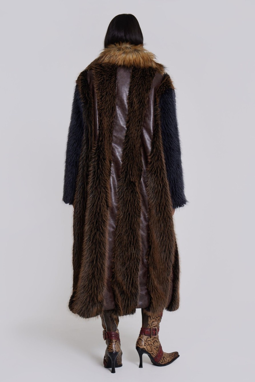 Jaded London Agyness Faux Fur Coat | Outerwear