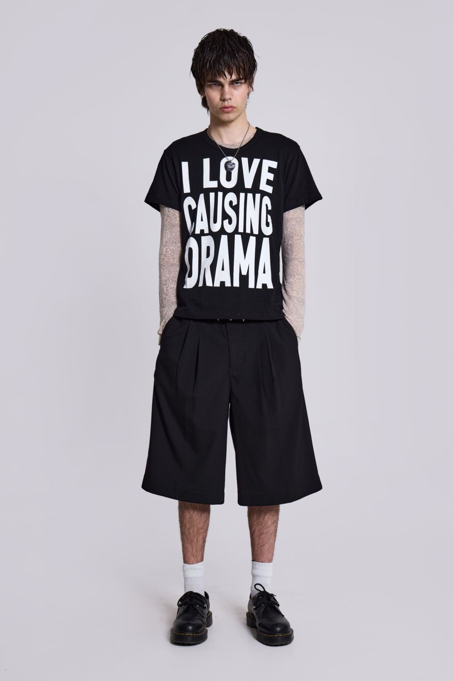 Jaded London Black Goliath Tailored Shorts | Tailoring