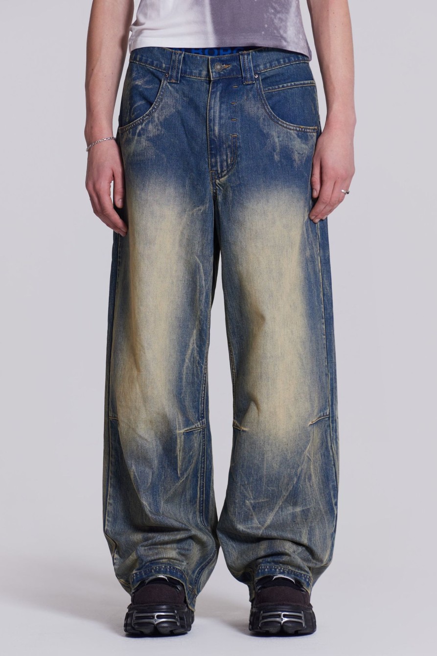 Jaded London Blue Ethereal Colossus Jeans | Jeans