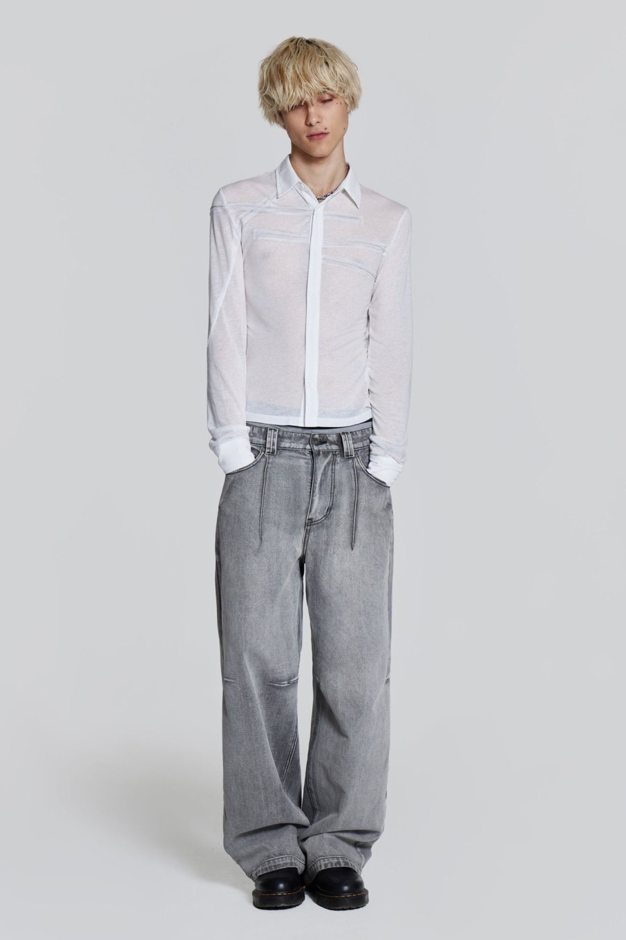 Jaded London White Rift Shirt | Tailoring