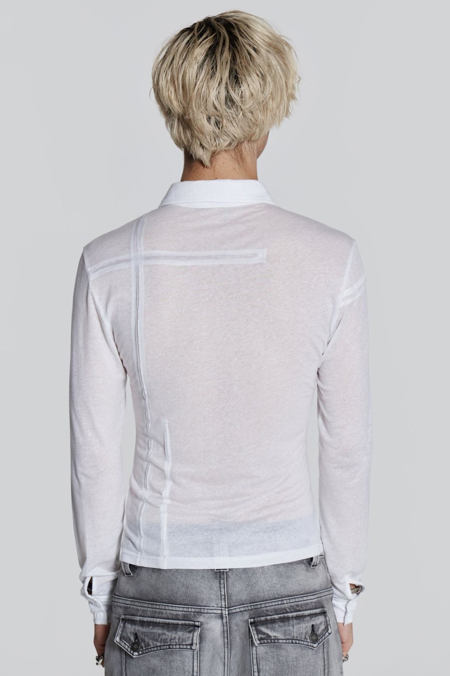 Jaded London White Rift Shirt | Tailoring