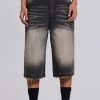 Jaded London Washed Black Colossus Jorts | Jorts