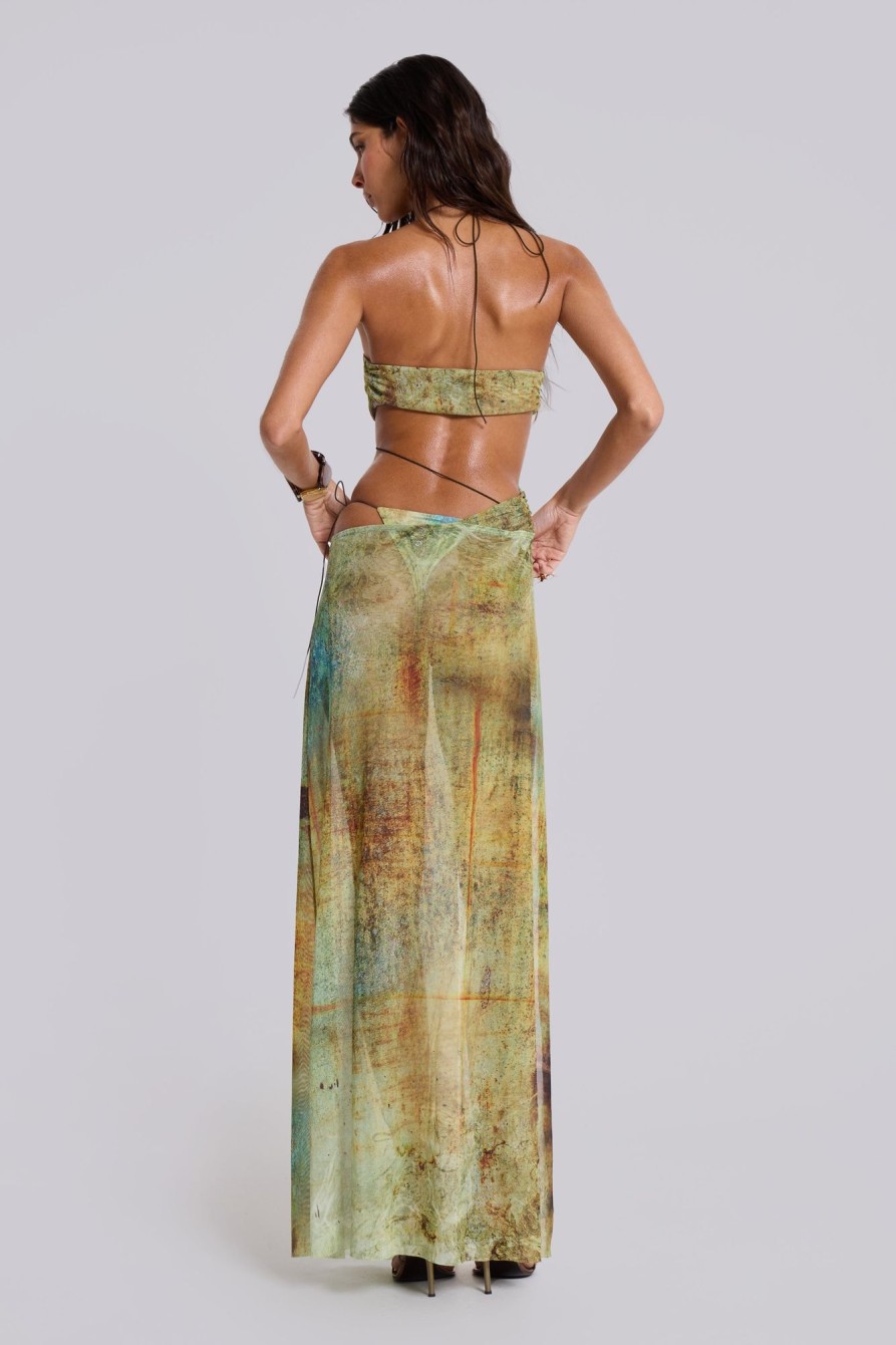 Jaded London Cantha Asymmetric Cut Out Maxi Dress | Beach Co-Ords