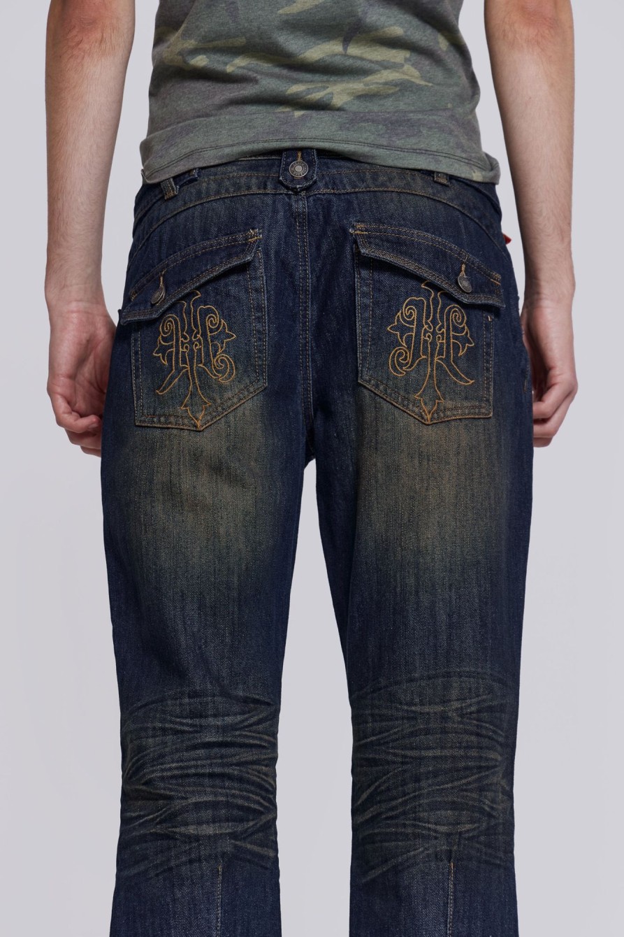 Jaded London Embroidered Bass Jeans | Jeans