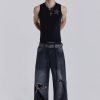 Jaded London Washed Black Busted Colossus Baggy Jeans | Colossus Jeans