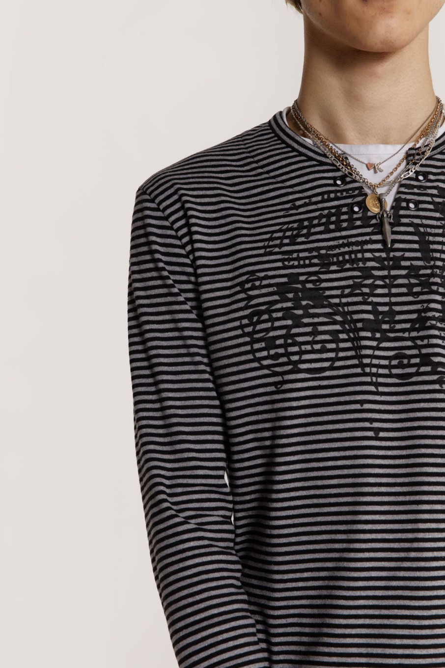 Jaded London Lithium Stripe Layered Long Sleeve | T-Shirts