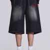 Jaded London Washed Black Jumbo Jorts | Shorts & Jorts
