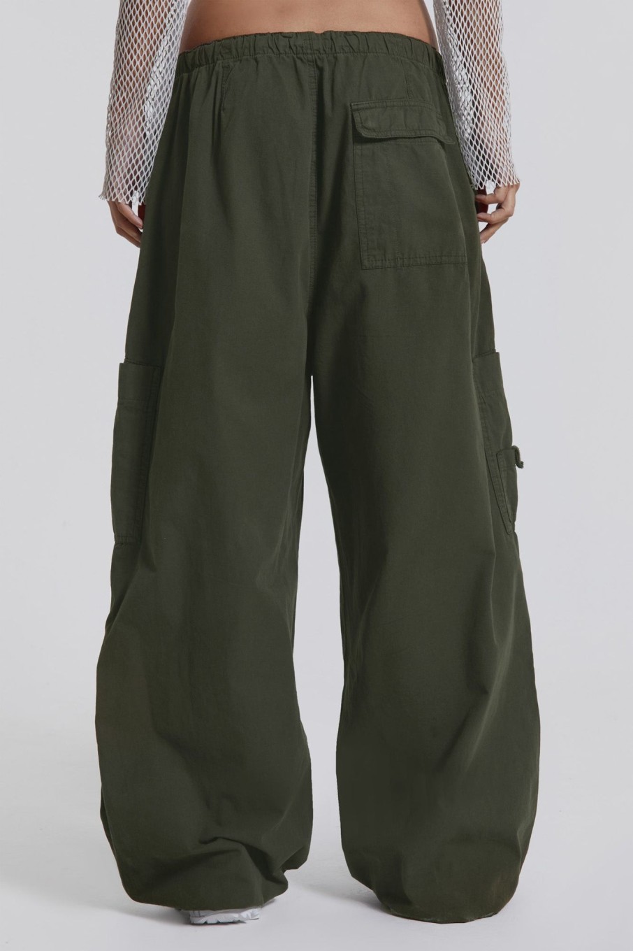 Jaded London Khaki Parachute Cargo Pants | Cargo Pants