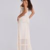 Jaded London Fatale Maxi Dress In Vanilla | Maxi Dresses