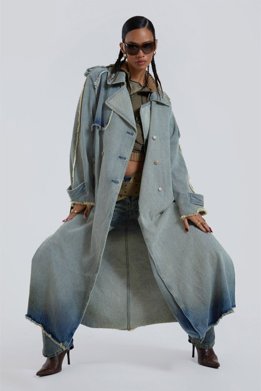 Jaded London Downtown Denim Coat | Outerwear