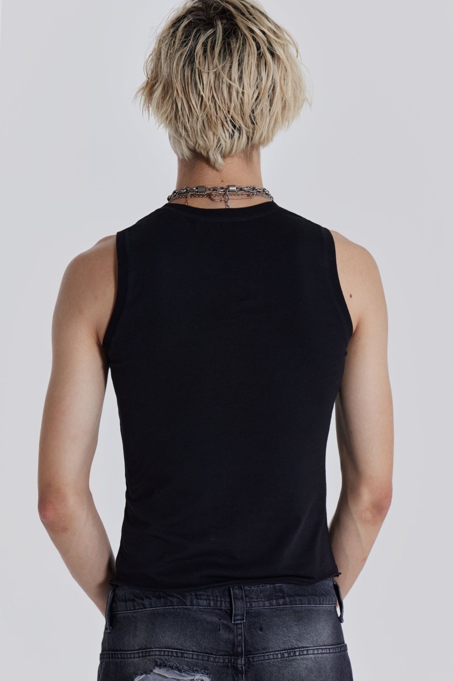 Jaded London Black Cosmo Vest | Vests