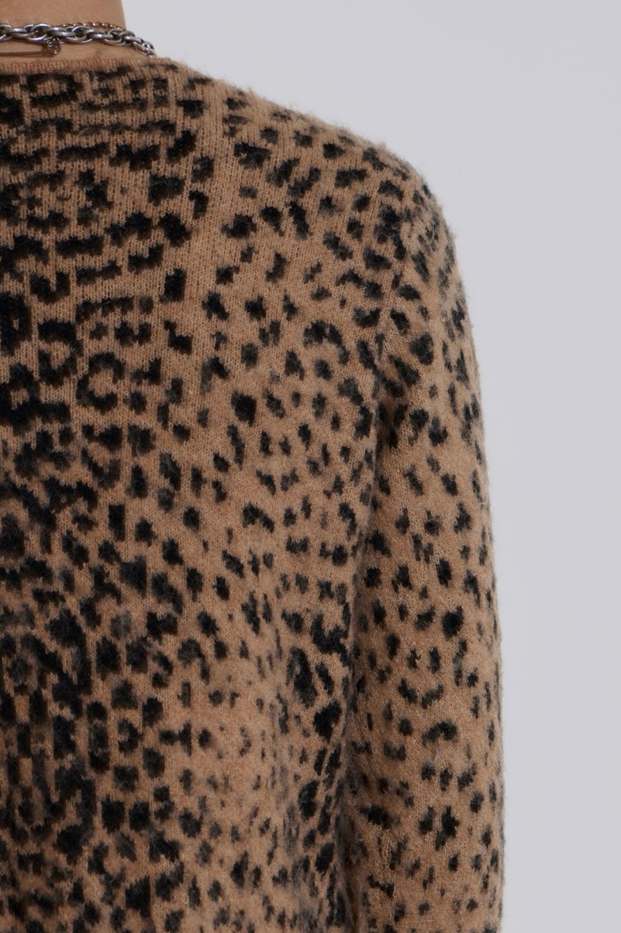 Jaded London Leopard Chuck Cardigan | Knitwear