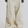 Jaded London Ecru Parachute Cargo Pants | Cargo Pants