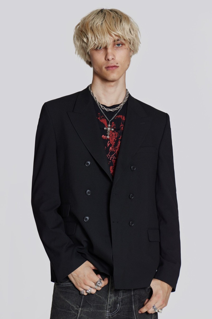 Jaded London Black Goliath Blazer | Tailoring