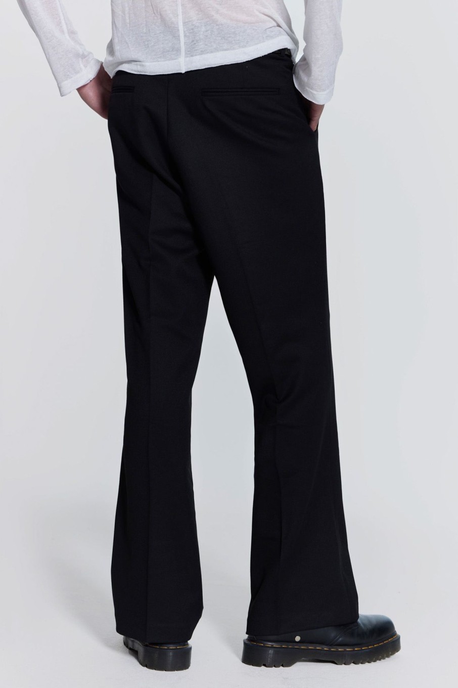 Jaded London Black Flared Suit Pants | Tailoring