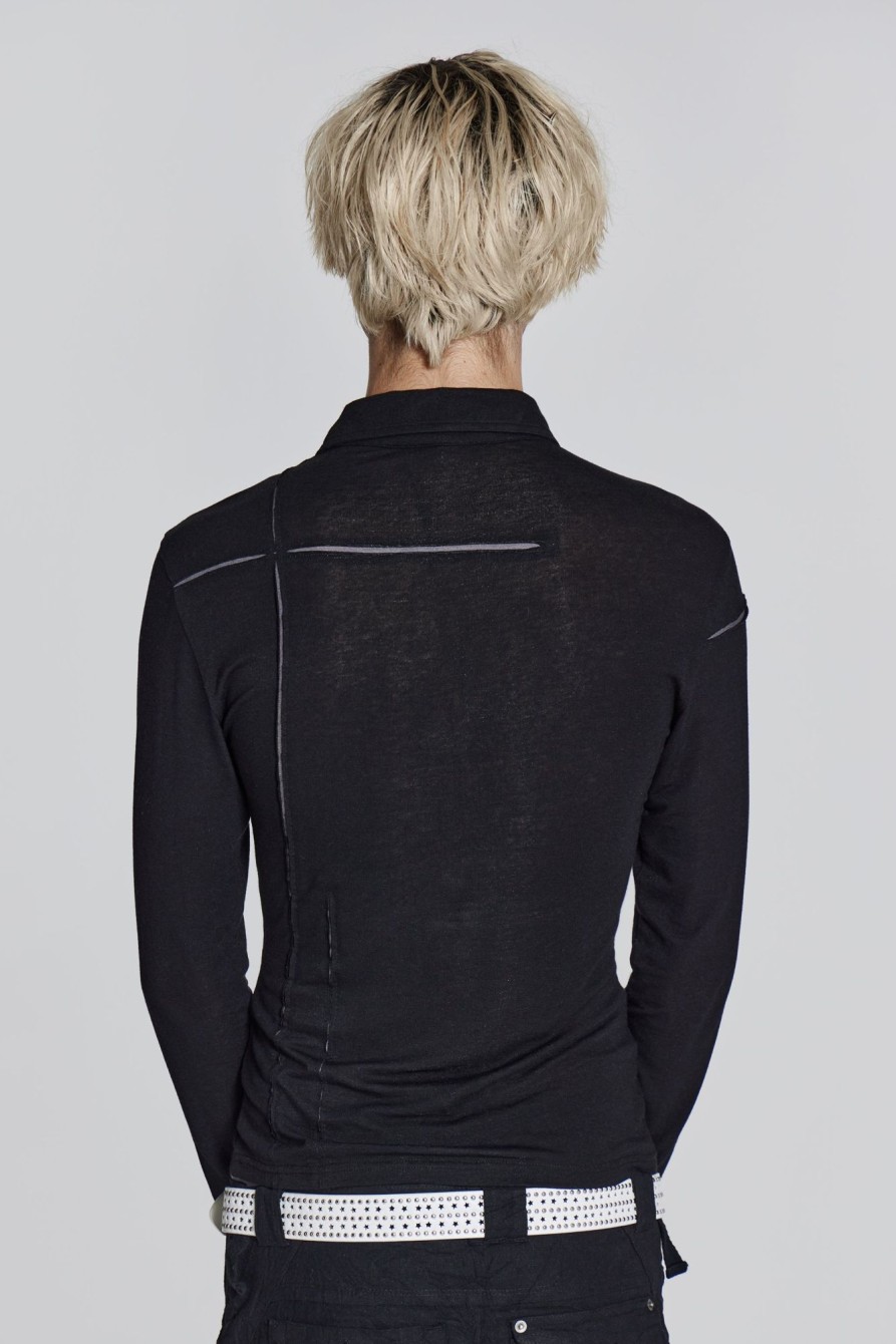 Jaded London Black Rift Shirt | Tailoring