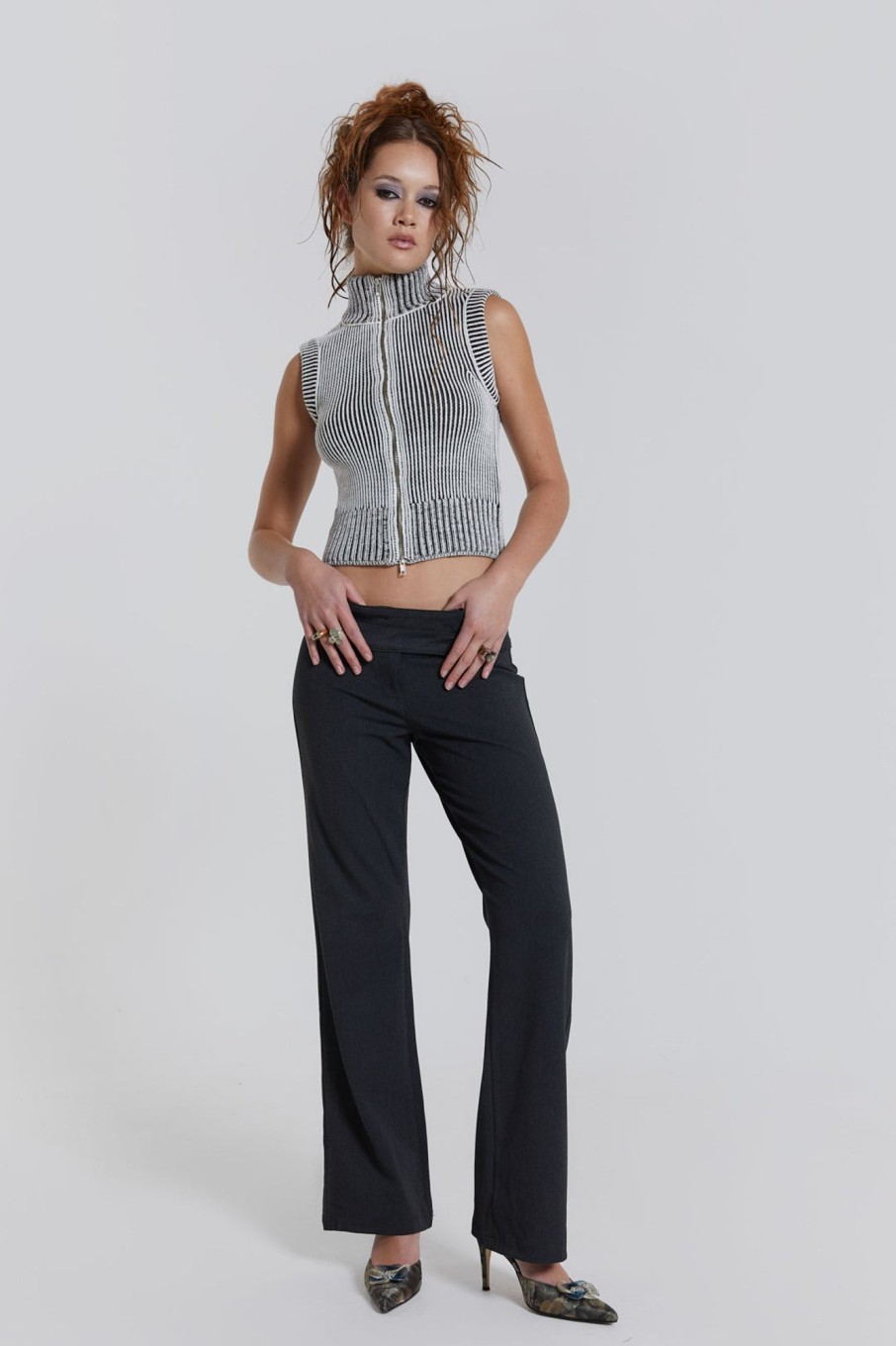 Jaded London Maddox Sleeveless Knitted Top | Knitwear