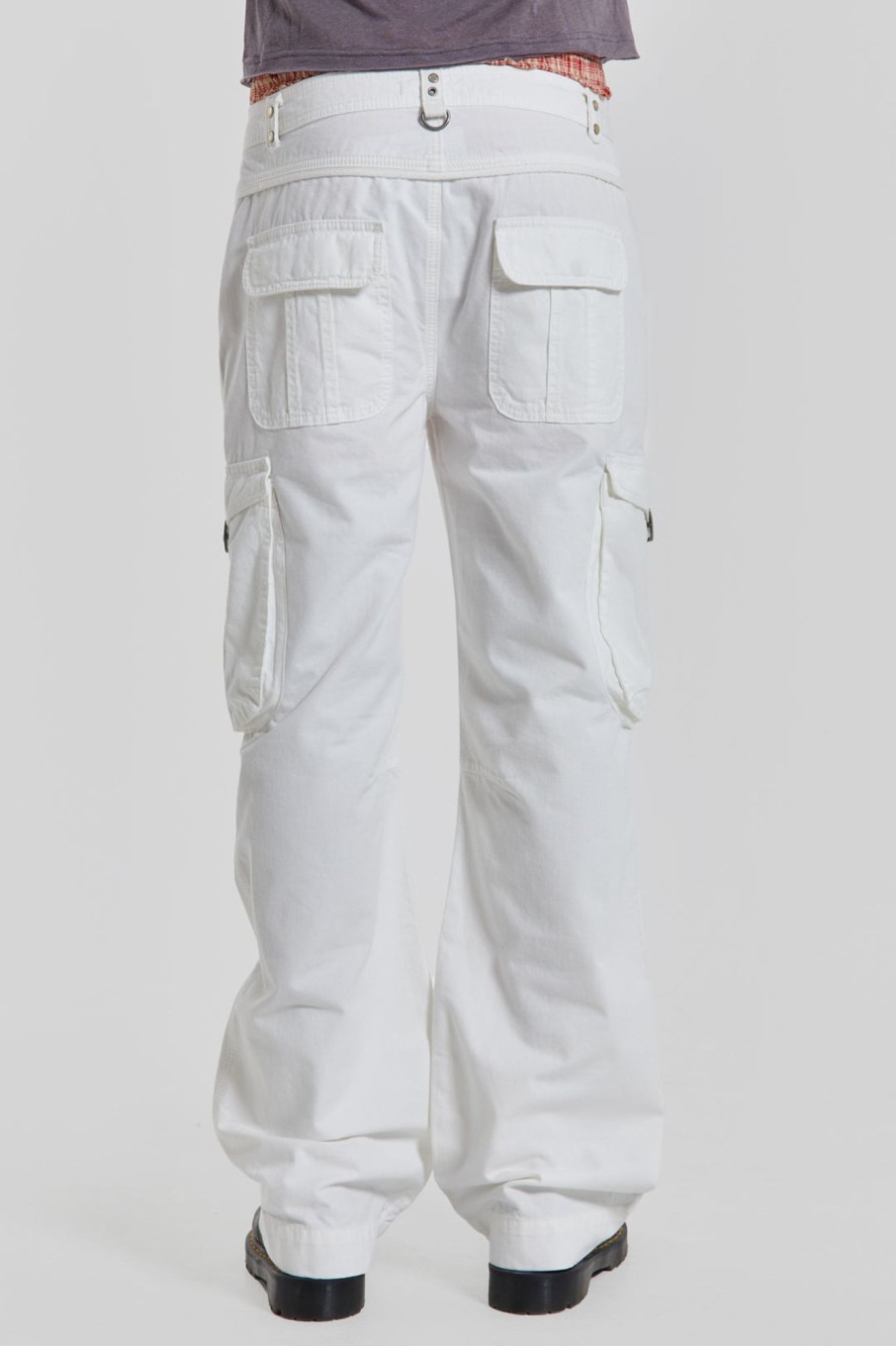 Jaded London White Straight Leg Cargo Trousers | Trousers & Pants