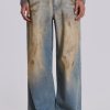 Jaded London Mud Wash Colossus Jeans | Statement Jeans