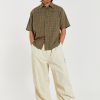 Jaded London Ecru Parachute Cargo Pants | Trousers & Pants