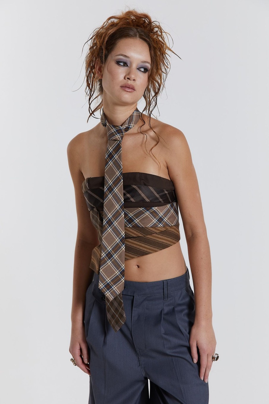 Jaded London All Tied Up Wrap Around Corset Tie Top | Bandeau Tops