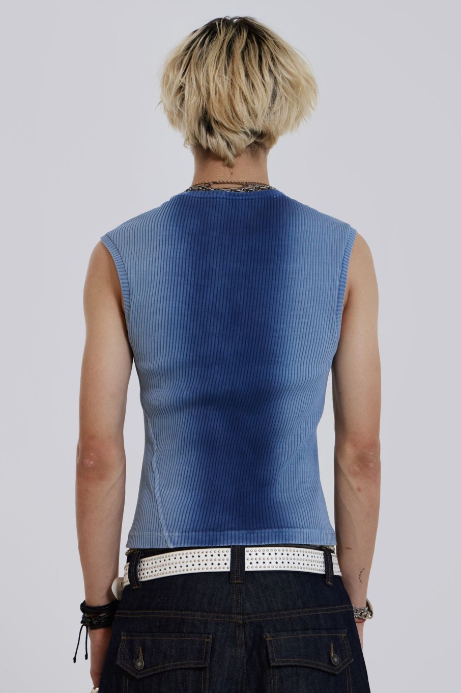 Jaded London Blue Glare Tank | Vests