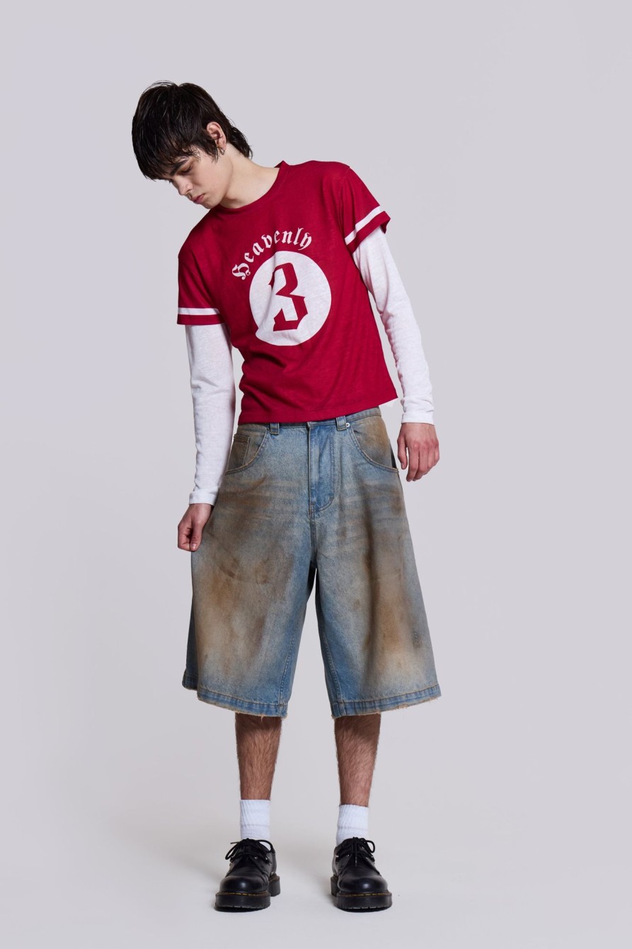 Jaded London Mud Wash Colossus Jorts | Shorts & Jorts