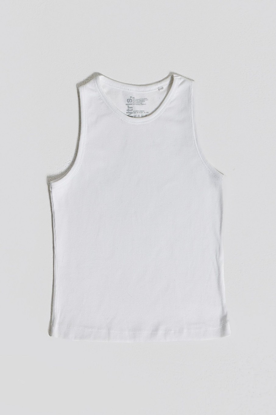 Jaded London Ntrls White Rib Vest | Basics