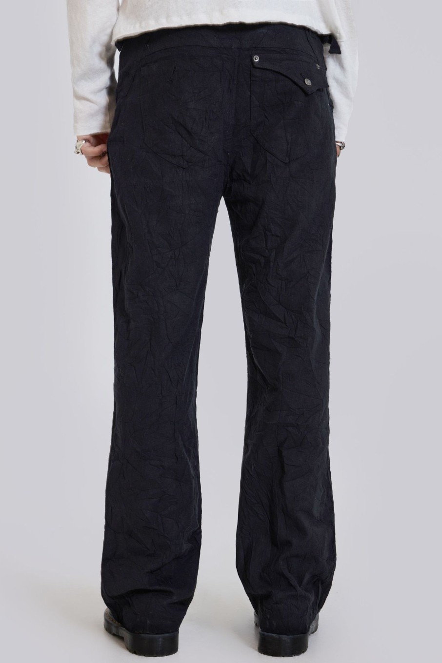 Jaded London Black Creased Pants | Trousers & Pants