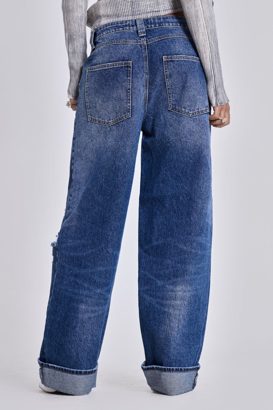 Jaded London Sonic Jeans In Vintage Blue Wash | Baggy Jeans