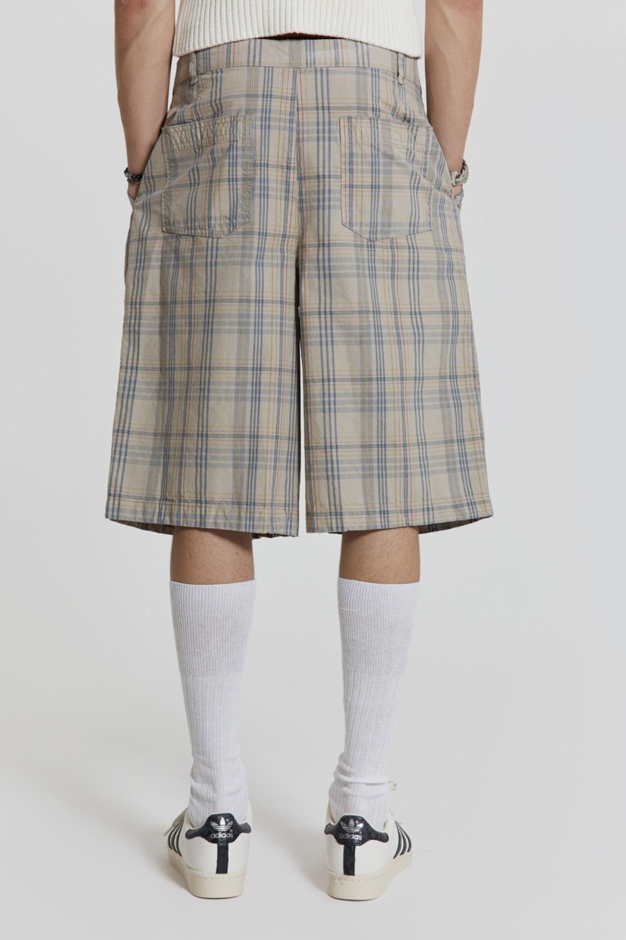 Jaded London Stone Check Fairway Shorts | Shorts & Jorts