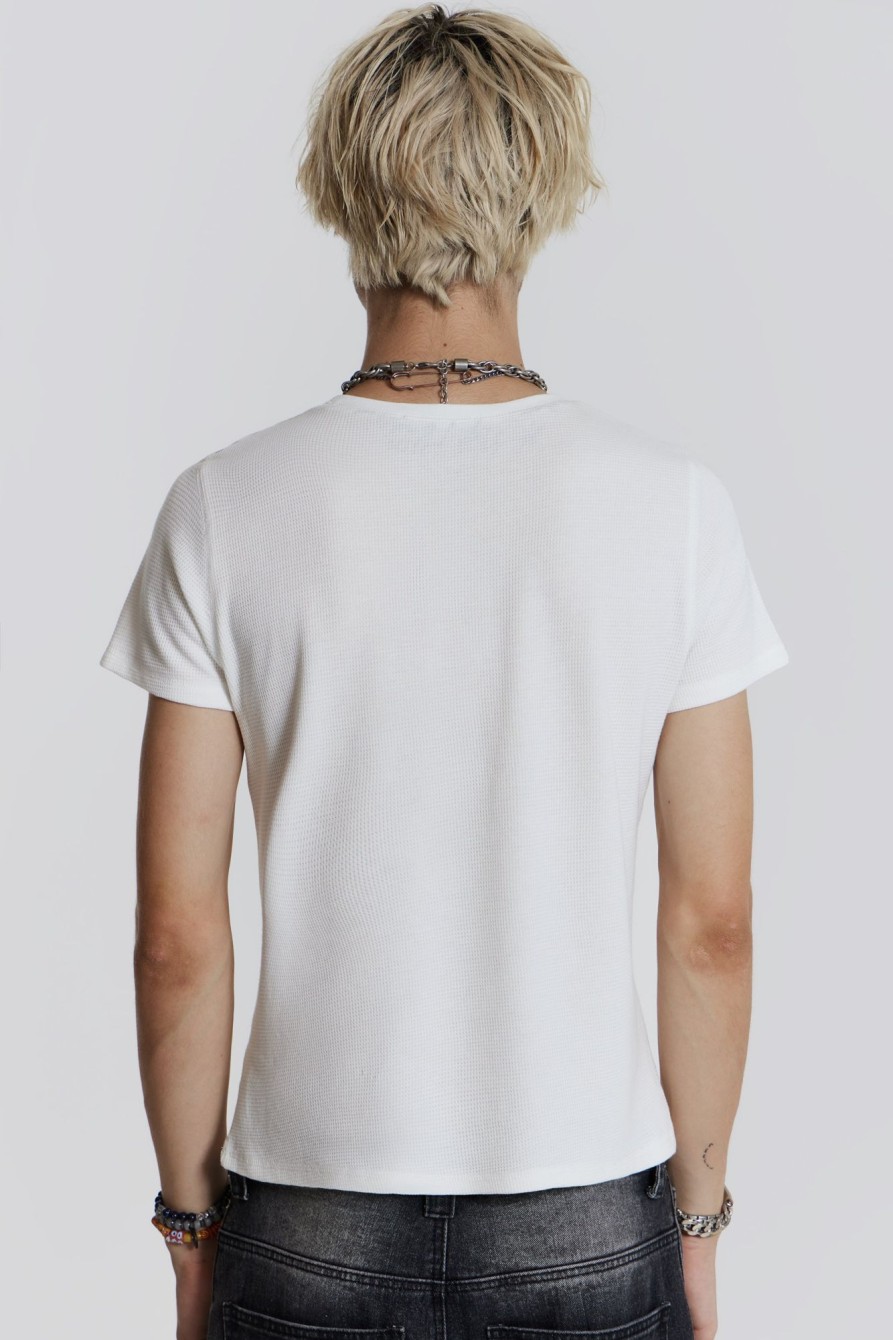 Jaded London Verse Waffle Tee | T-Shirts