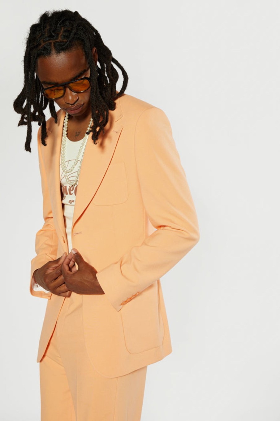 Jaded London Peach Single Breasted Blazer | Outerwear