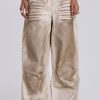 Jaded London Sand Oil Wash Colossus Jeans | Statement Jeans