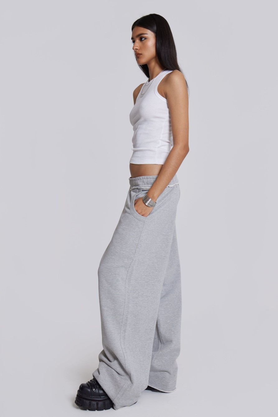 Jaded London Grey Marl Monster Joggers | Loungewear